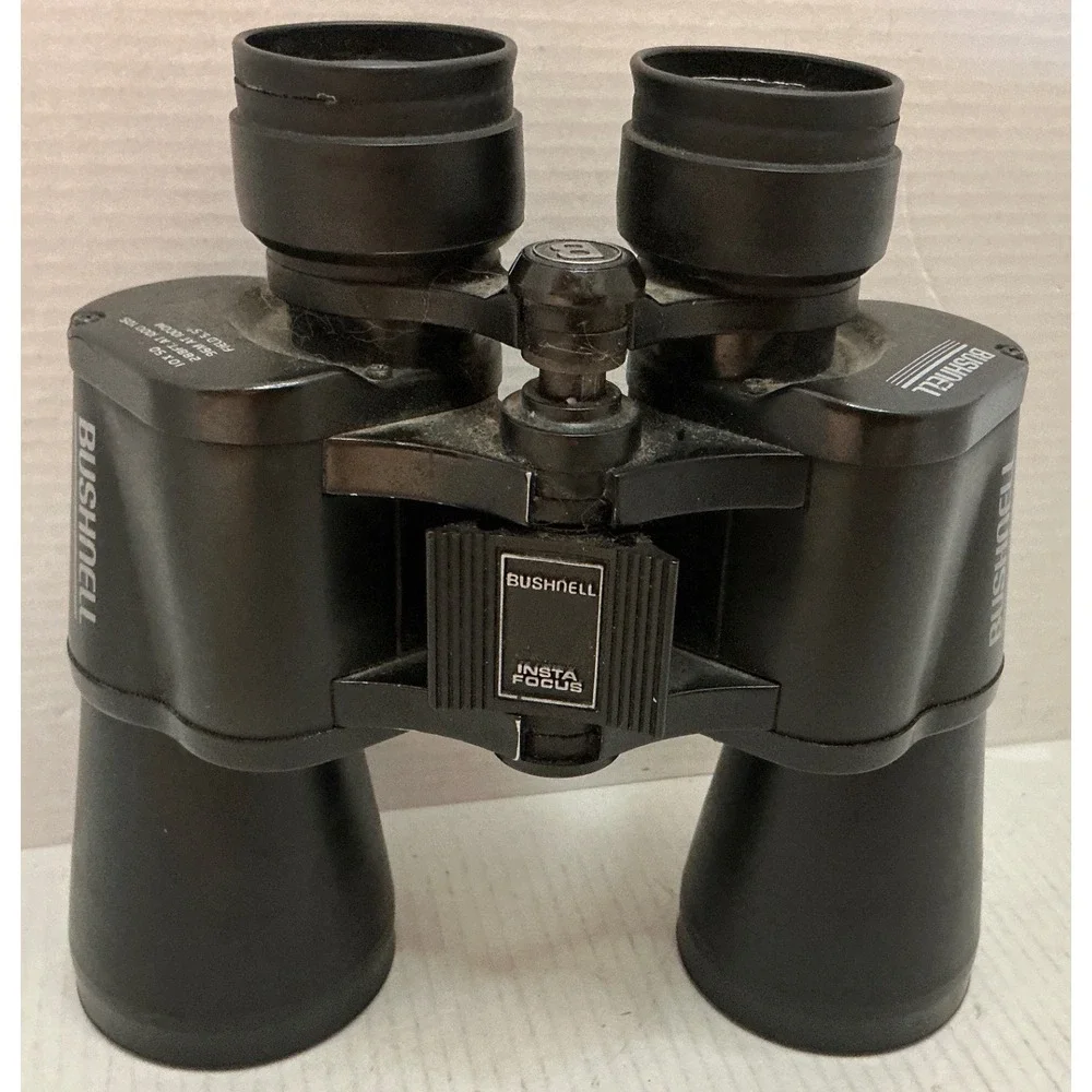 Bushnell Vintage Binoculars Insta-Focus Black 10x50 Outdoor Sports Gear